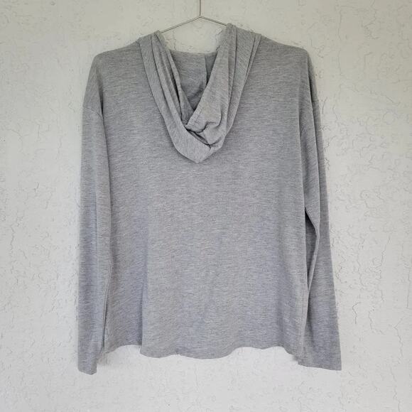 Disney X Wing Starfighter Star Wars Hooded Tee Mens Unisex Sz S Gray Long Sleeve - Picture 6 of 9